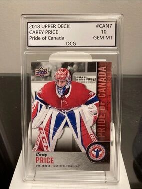 Upper Deck Carey Price 'Pride of Canada' Hockey Card - Red